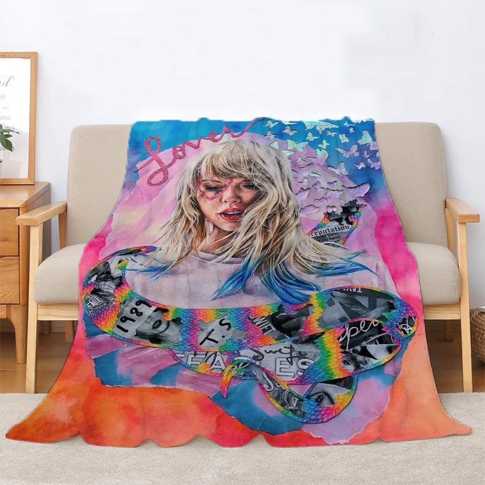 T-Taylor SwiftS Hairy Blankets for Bed Blanket 150cm X 200cm Fleece Throw Blanket Luxury Bedding Home and Decoration Beach Towel 2