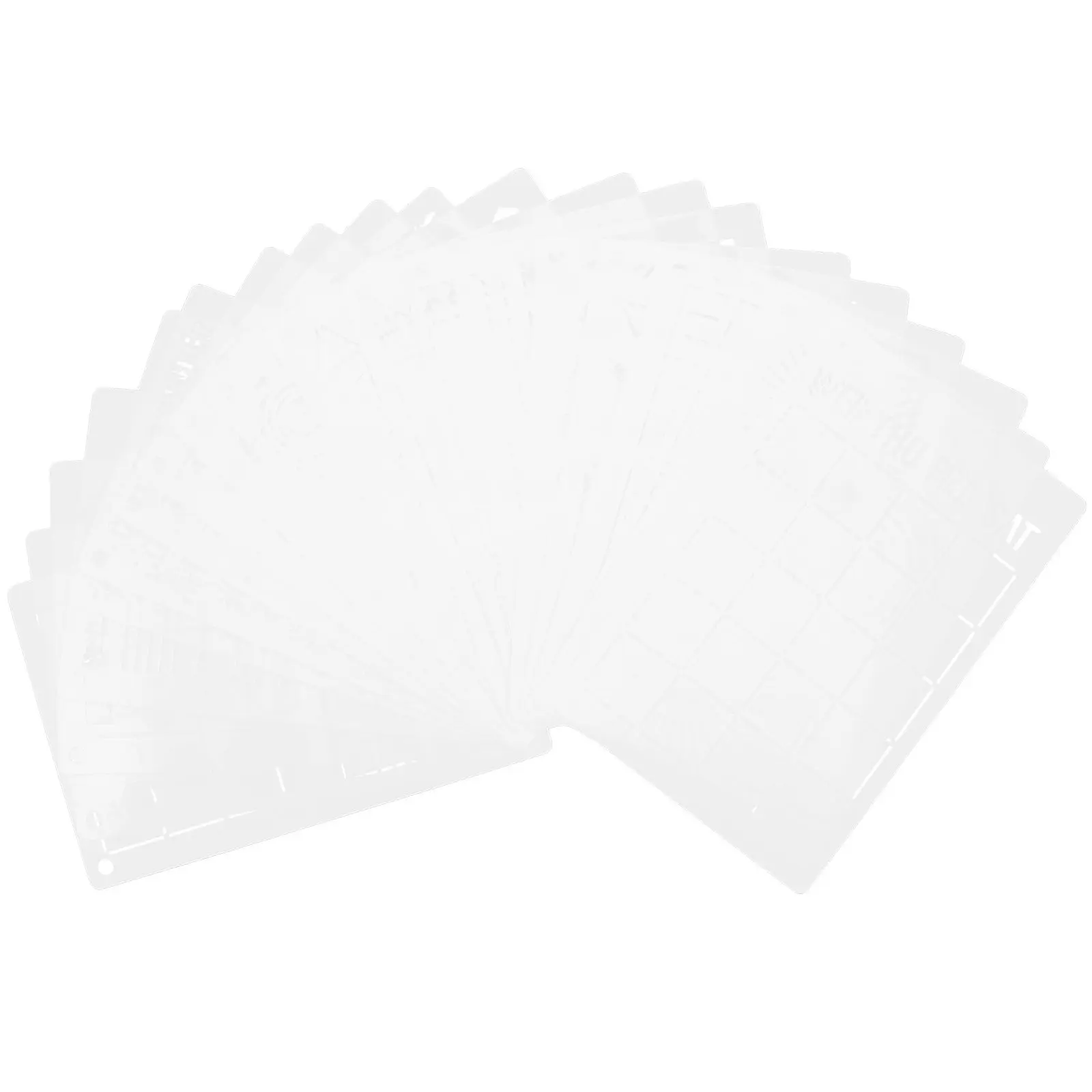 저널링을 위한 20Pcs 저널 스텐실 A5 사이즈 DIY 페인팅 공예용 고품질 애완동물 스텐실 인사말 카드 사진 앨범 아트