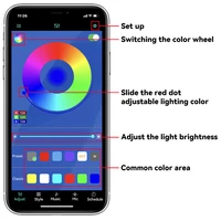Car Underbody Light Decorative Lamp Neon LED RGB Car Underglow Bottom Light Remote/APP Control Flexible Waterproof LED Strip 3