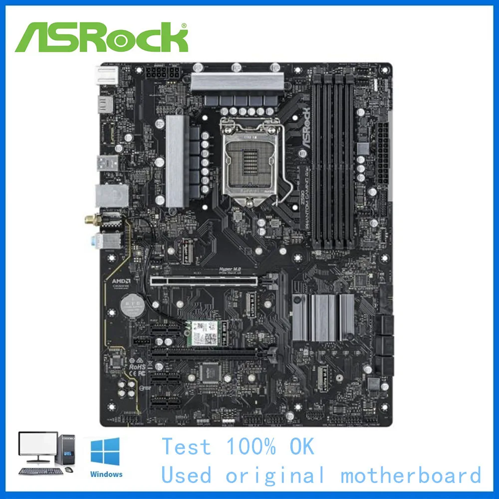 Z590 Utilizzato Per Asrock Z590 Phantom Gaming Presa 4/Ac Lga1200 Ddr4 Scheda Madre Desktop 11Th 10Th Gen Supporto Per Scheda Madre 11900K