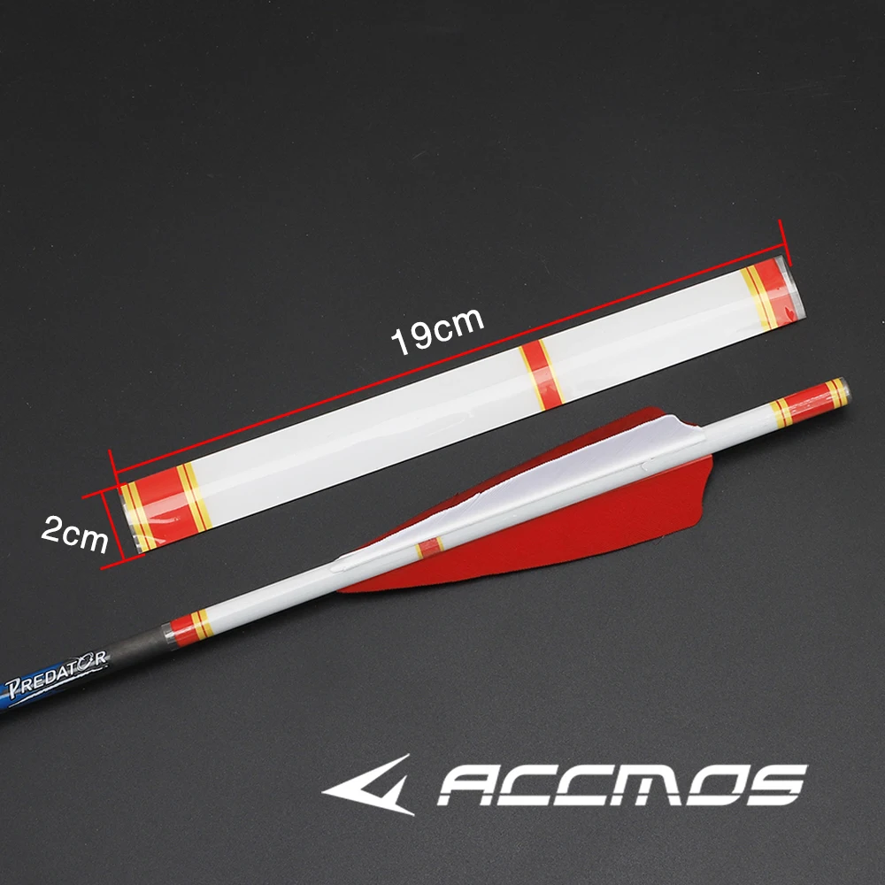 Archery Arrows 15Pcs Archery Arrow Wraps Universal Heat Shrinkable Adhesive Sticker Shaft Hunting Accessory