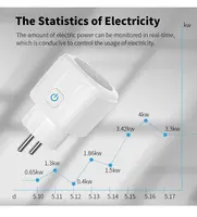Tuya Wifi Smart Socket EU Plug 16/20A Power Monitor Remote Control SmartLife APP Works with Alexa Yandex Alice Google Assistant - Image 2