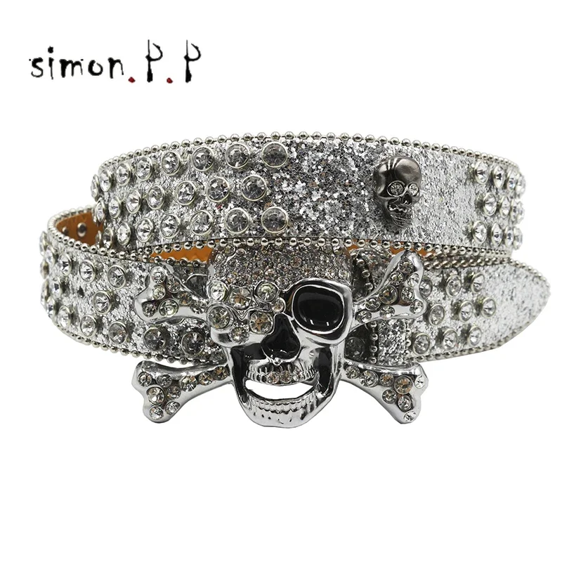 

Luxury Strap Diamond Belt Western Crystal Studded Belt Cowgirl Cowboy Rhinestone Belt For Women Men Jean Cinto De Strass