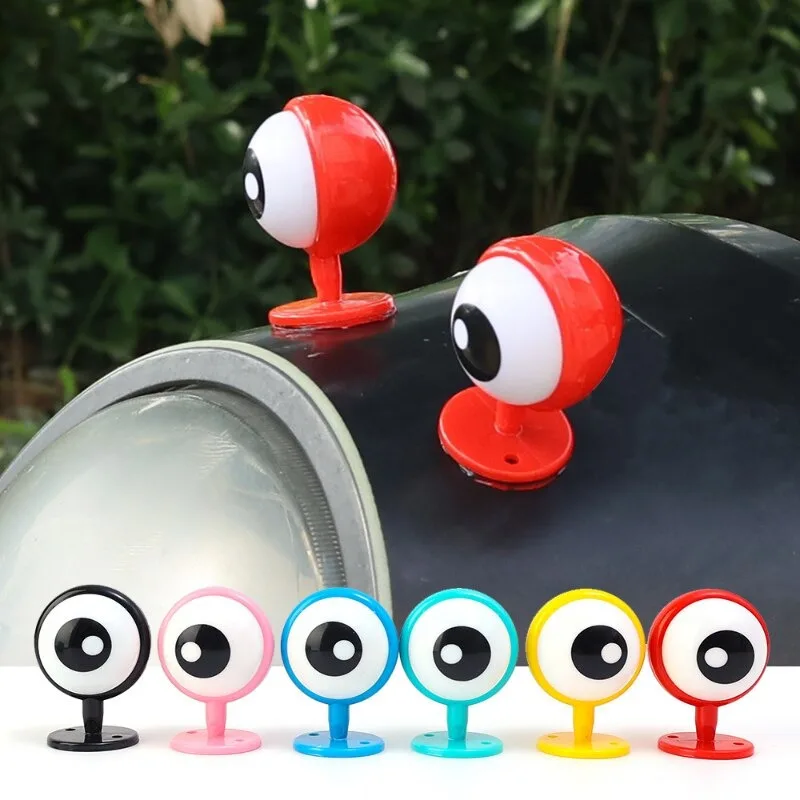 Motorcycle Riding Helmet Paste Decorative Accessories, Cool Cute Cartoon Eye Shaped Helmet Decoration, Motociclista Accesorios