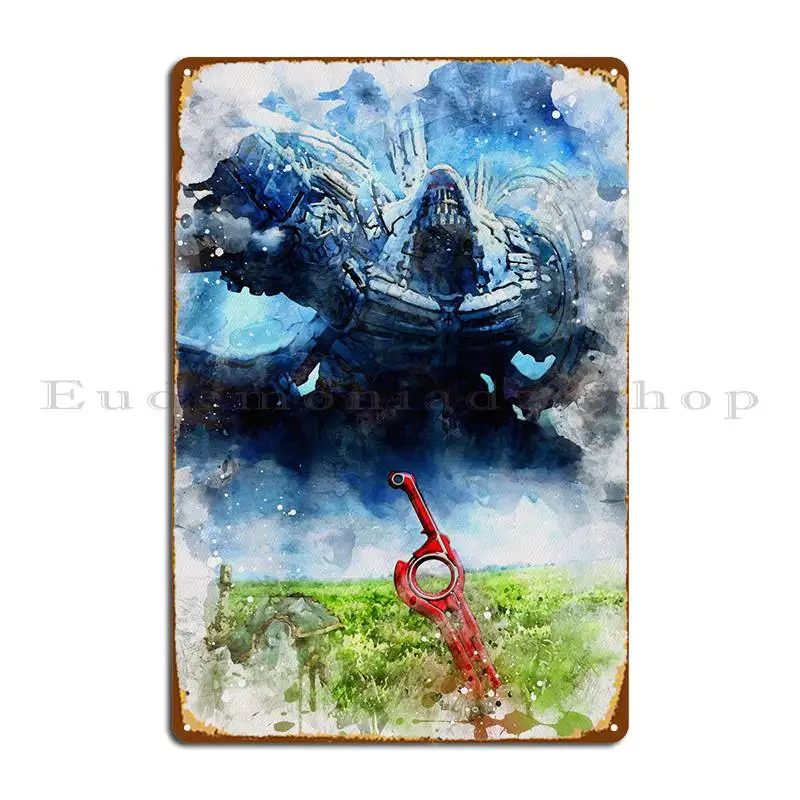 Xenoblade Chairs Metal Sign Printing Club Party Crea Poster Vintage In Latta Per Garage
