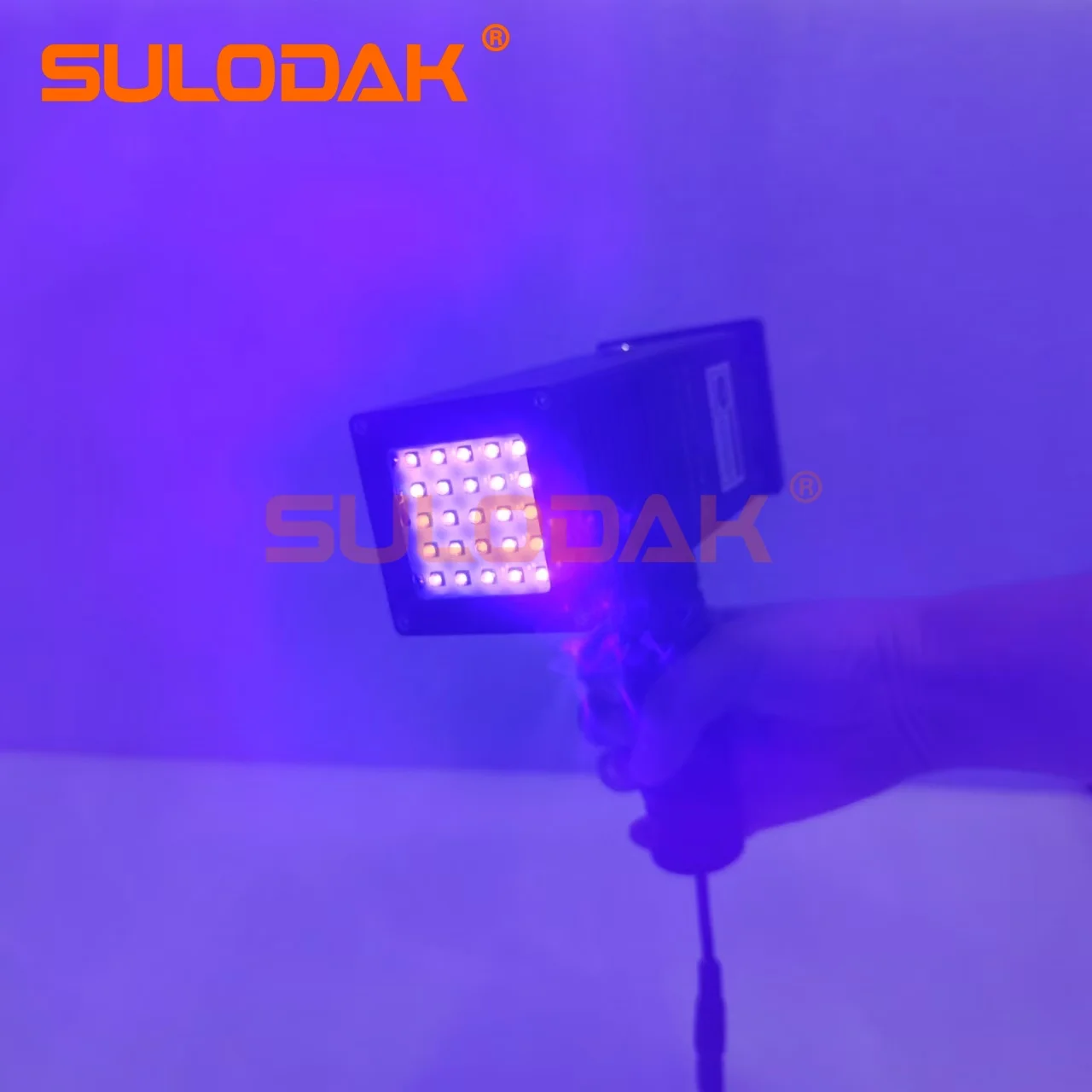 Handheld UVLED Curing Lamp 40*40MM UV Glue UV Ink Sheet Metal Putty Uv Curing Lamp Automotive Repair Baking Paint