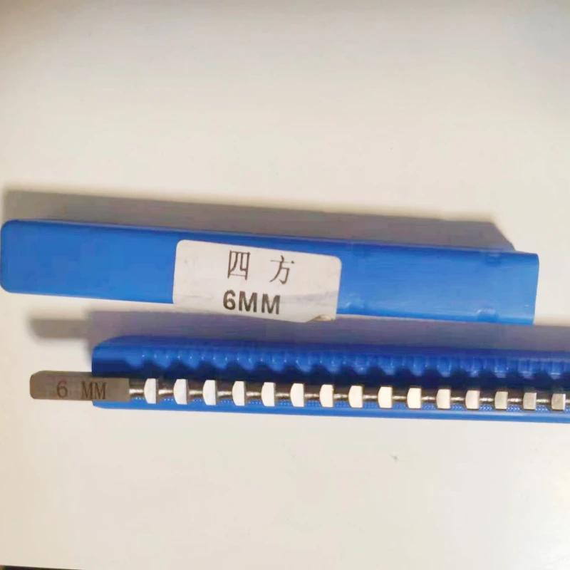 정사각형 푸시형 브로치 커터, HSS 절삭 공구, 미터법 크기, 6mm