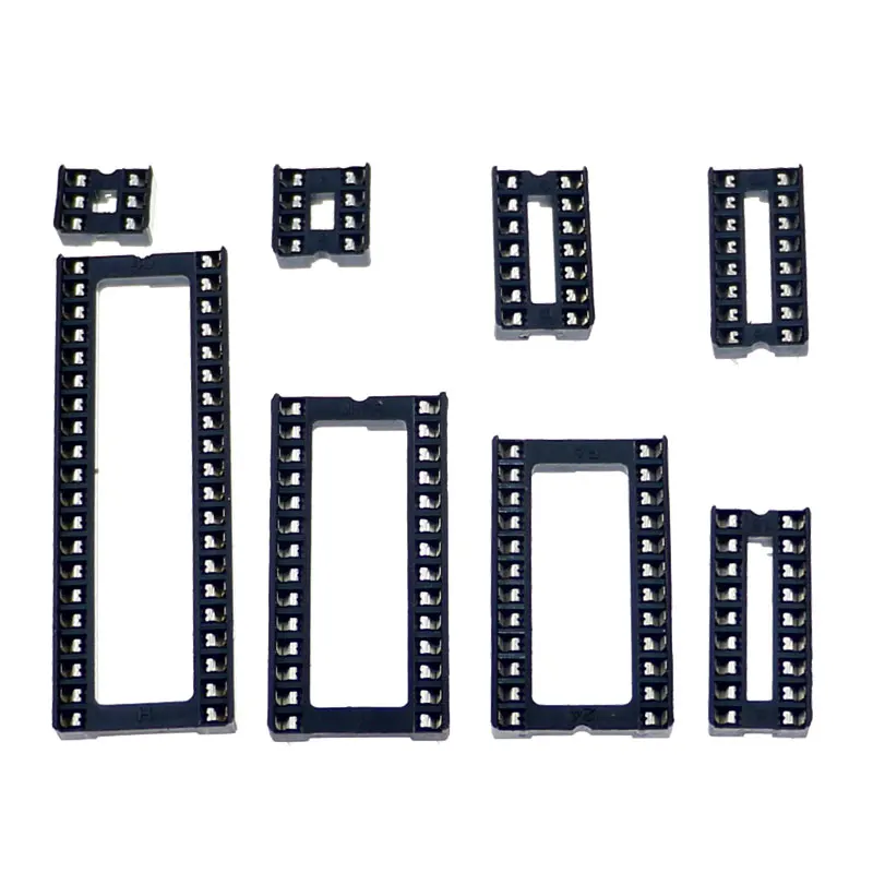 솔더 타입 어댑터 모음 키트 박스 핀, DIP IC 소켓, 2.54mm 피치, 100 개