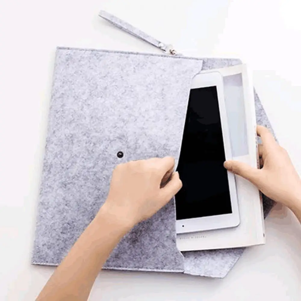 Felt Envelope A4 File Pocket Document Bag Holder Organizer School Office Supply Envelope De Papel Waterproof Business Briefcase