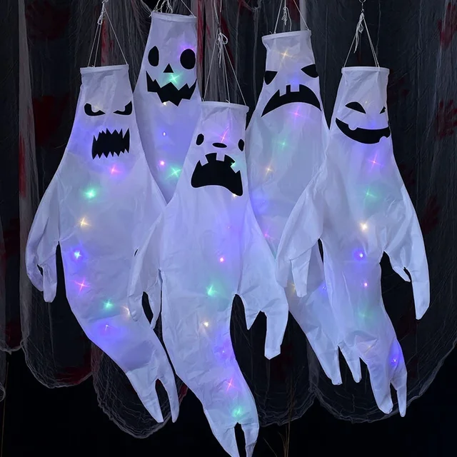 Hanging LED Halloween Ghost 1