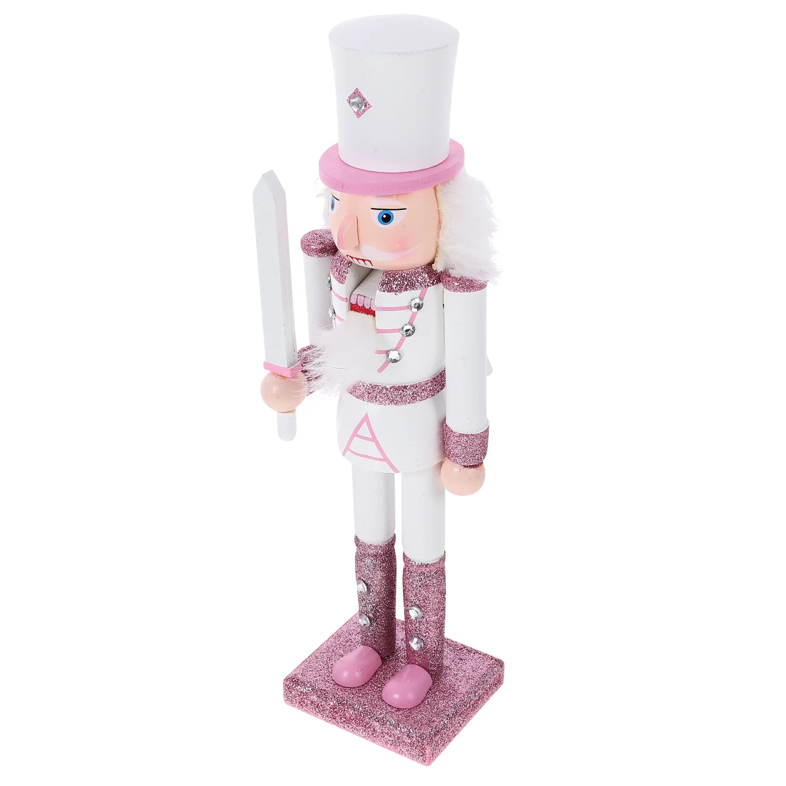 

Adorable Nutcracker Decoration Wood Nutcracker Soldier Model Christmas Wood Nutcracker Craft