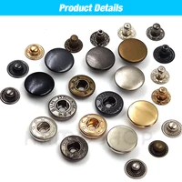 Snap Fasteners Kit Metal Button Snaps with Fastener Snap Installation Pliers For Leathercraft Clothes Garment Jean Bags Shoes 2