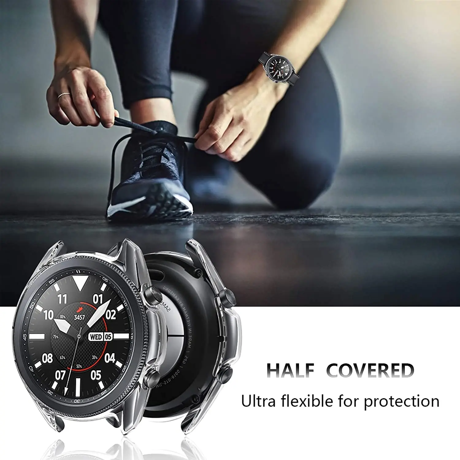 Watch Screen Protector Case For Samsung Galaxy Watch 3 45mm 41mm Soft TPU Protective Cover Bumper