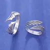 Angel and Devil Wings Couple Thai Silver Ring Personalized Opening Ring 3