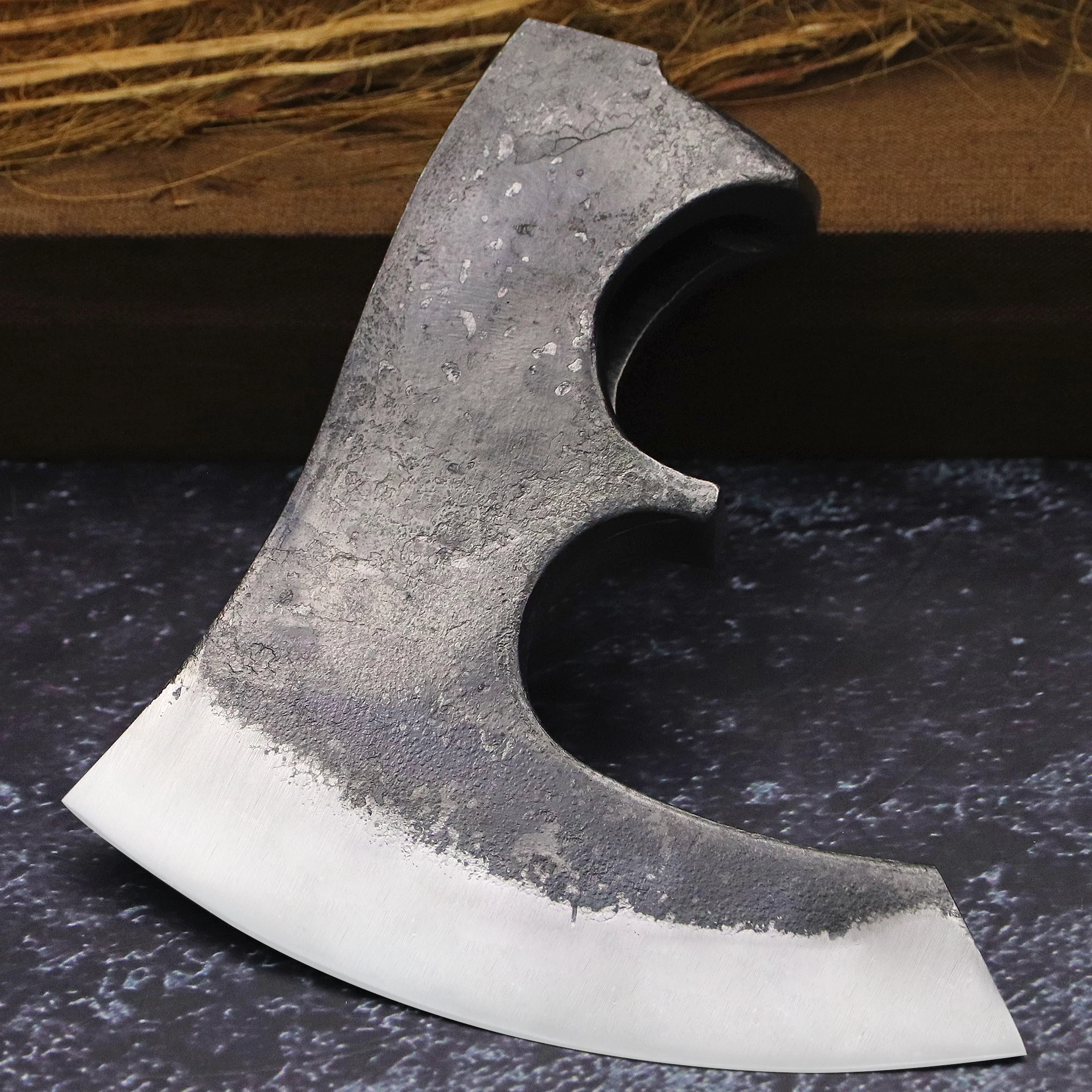 BA-KOR handmade Viking outdoor multi-purpose axe head, jungle logging axe, outdoor chopping axe head 2