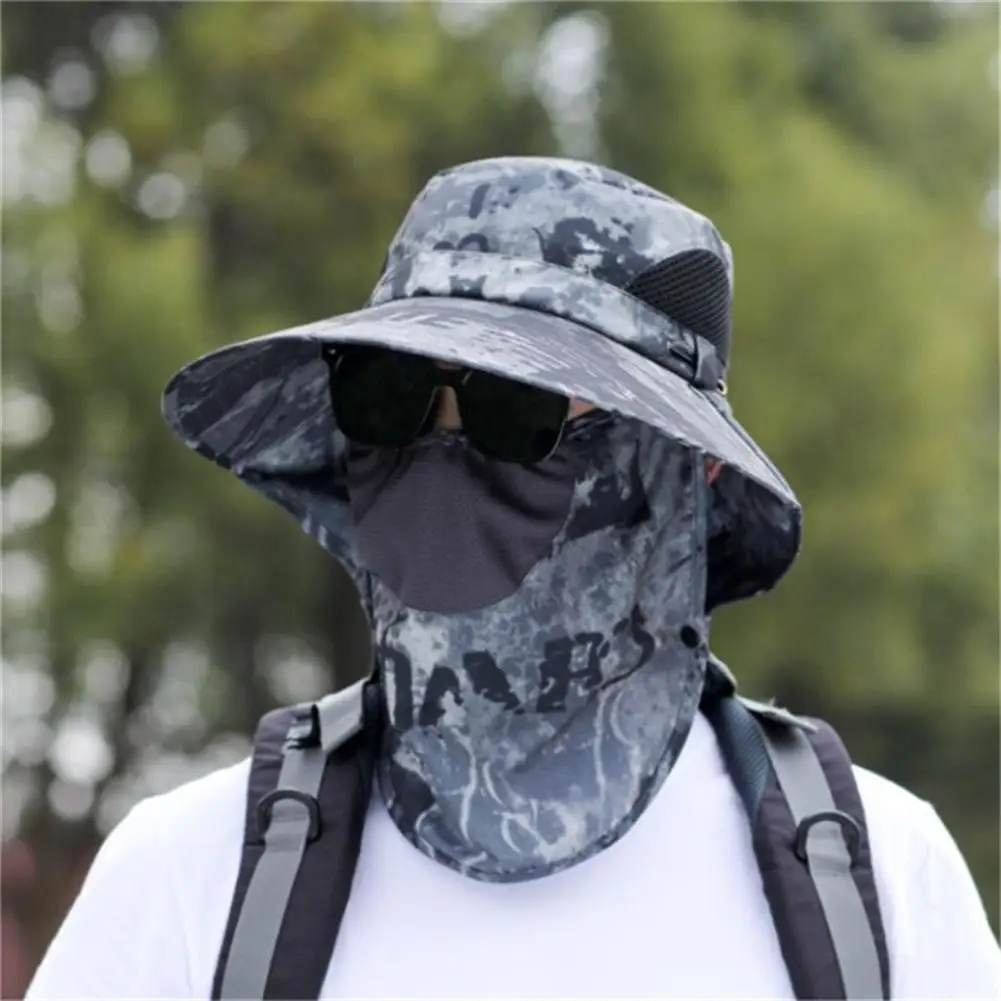Adjustable Sun Hat With Face Cover Neck 