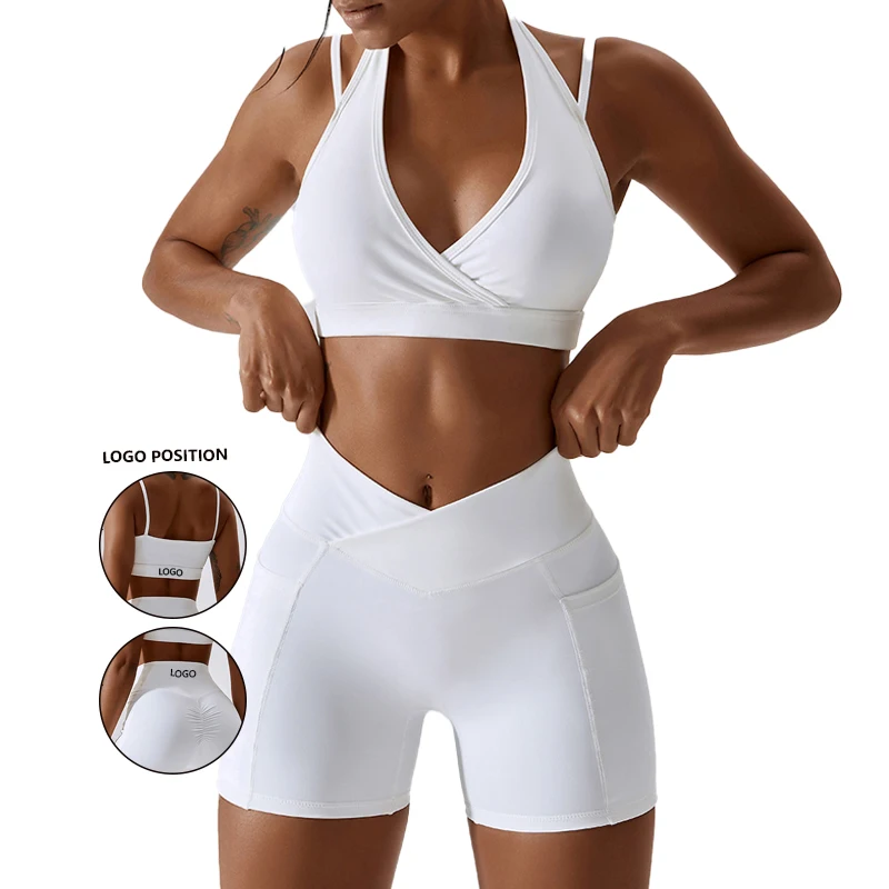 

Autumn Nude Yoga Suit for Women with Hip Lifting Quick Drying Breathable and Tight Fitting Running Set Sports Back Beautifying