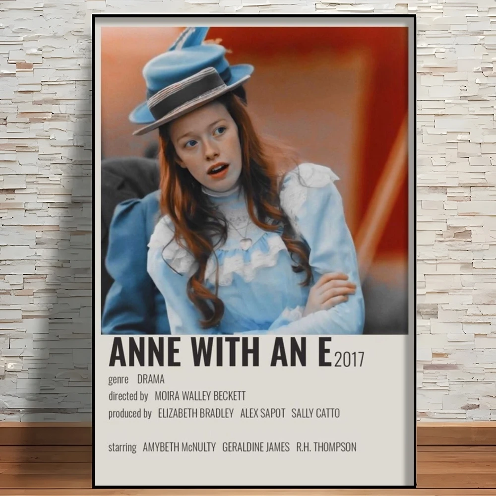 A-Anne With An E Art Poster Perfect Space Sticker Self Adhesive for Office Home Theater Wall Art Decor Fancy Gift