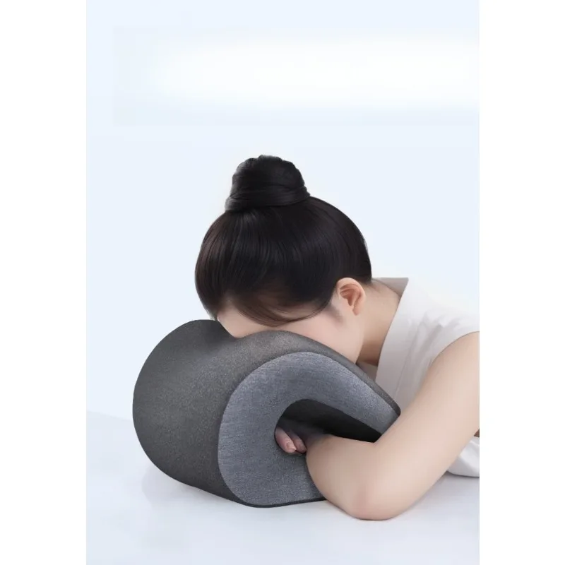 2025 Upgrade Memory Foam Multifunctional Nap Pillow for Office Desk, Portable Ergonomic Neck Support Cushion - Desk Sleeping Aid