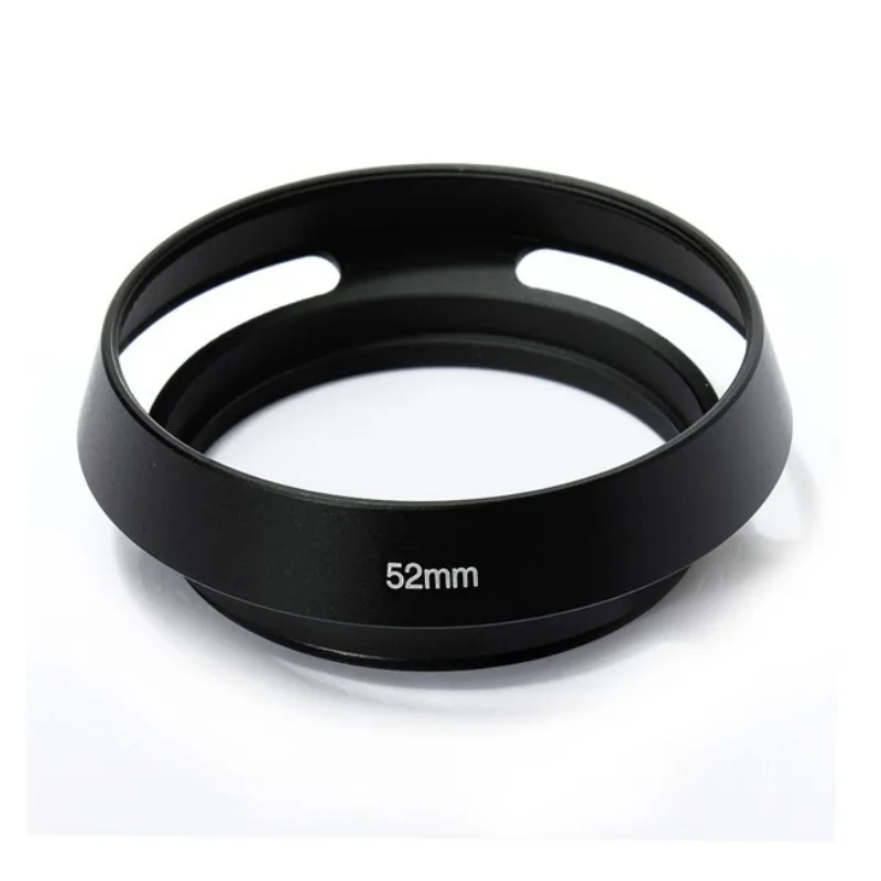 40.5 43 46 49 52 55 58 62 67mm Vented Curved Metal camera lens Hood Leica M Pentax canon Sony Olympus camera lens hood