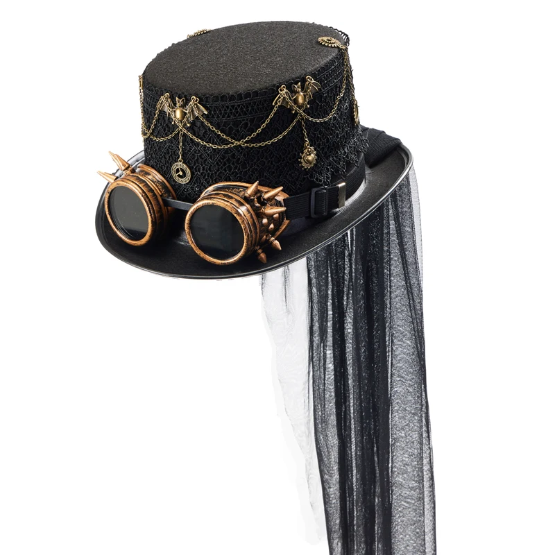 Luxe hoge hoed bruin hoog model tophat heren dames kopen