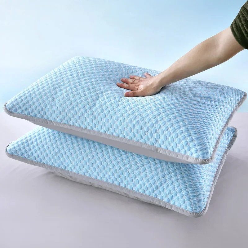 Breathable Ice Silk Pillowcase Set Summer Cooling Bedding