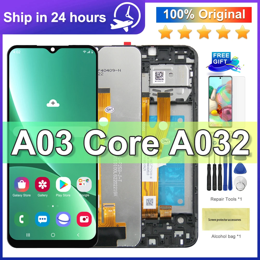 

6.5'' Original For Samsung Galaxy A03 Core LCD SM-A032F SM-A032F/DS Display Touch Screen Digitizer Assembly For Samsung A032 LCD