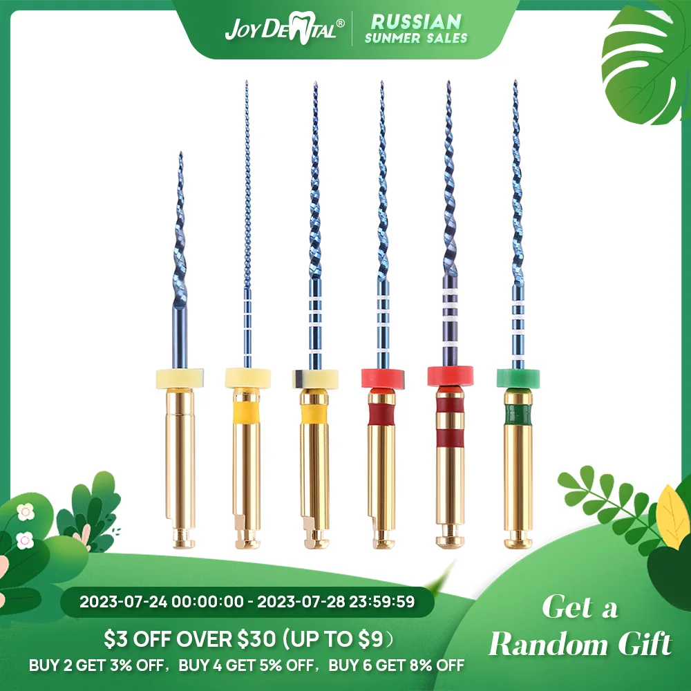 DentalFileEndoNitiHeatActivatedEndodonticsFiles25mm02040607