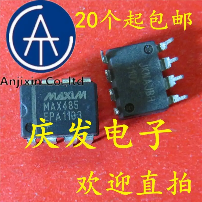 

10 шт., 100% оригинальные новые модели MAX485EPA MAX485 DIP8