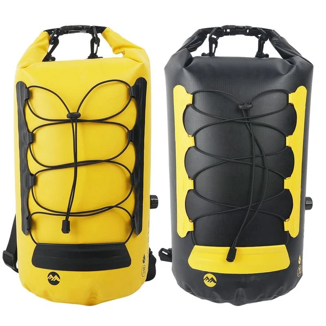 20L Waterproof Wet And Dry Separation Swimming Bag Yellow/Black
