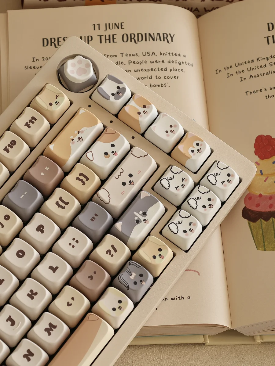 Custom Cute Cat Head Keyboard Cap, MAO