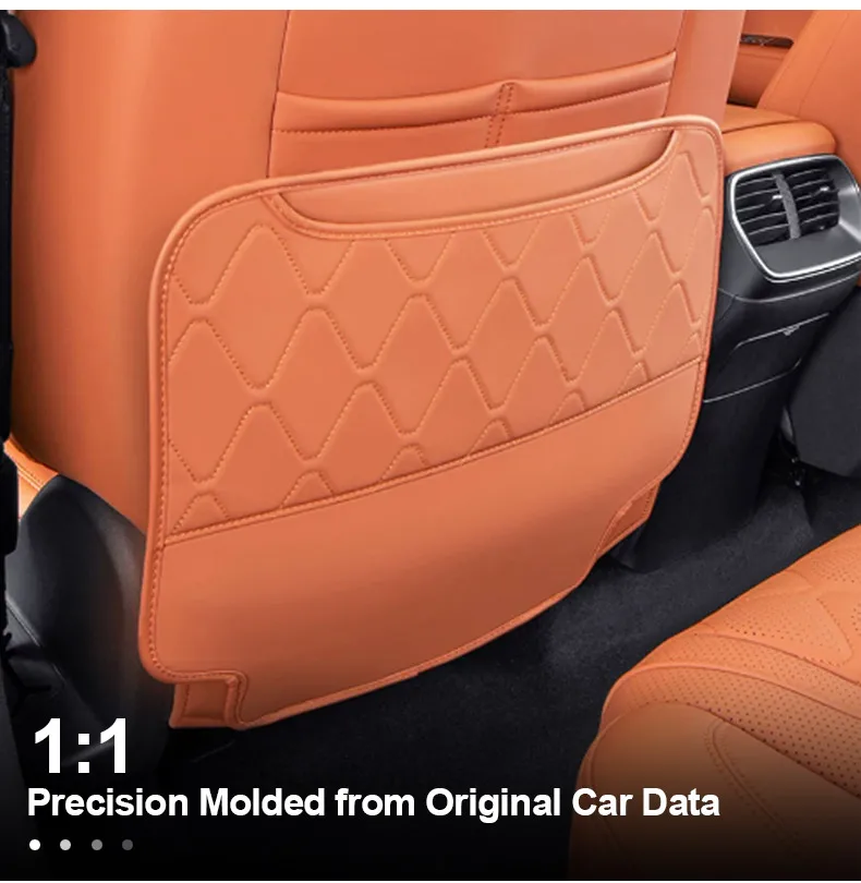 BYD 씰라이언 7 2024 2025 2026 뒷좌석 안티 킥 패드 PU 가죽 방수 카시트 백 매트 내부 부품 액세서리