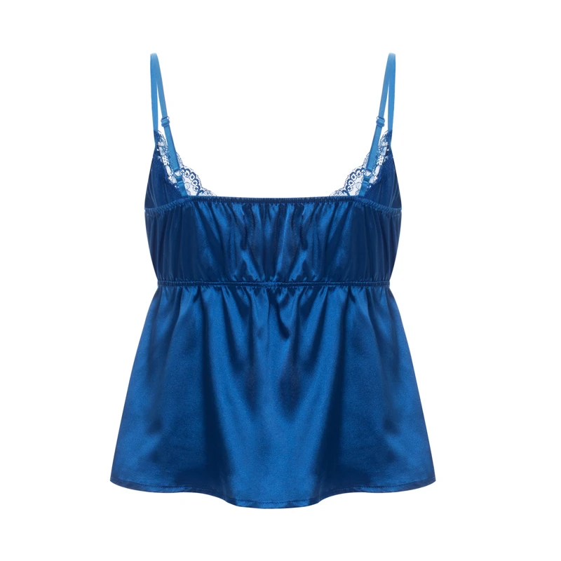 Camisola de encaje de verano para mujer, top beige rosa sin mangas con cuello en V, top ajustado, top corto dulce y sexy a la moda
