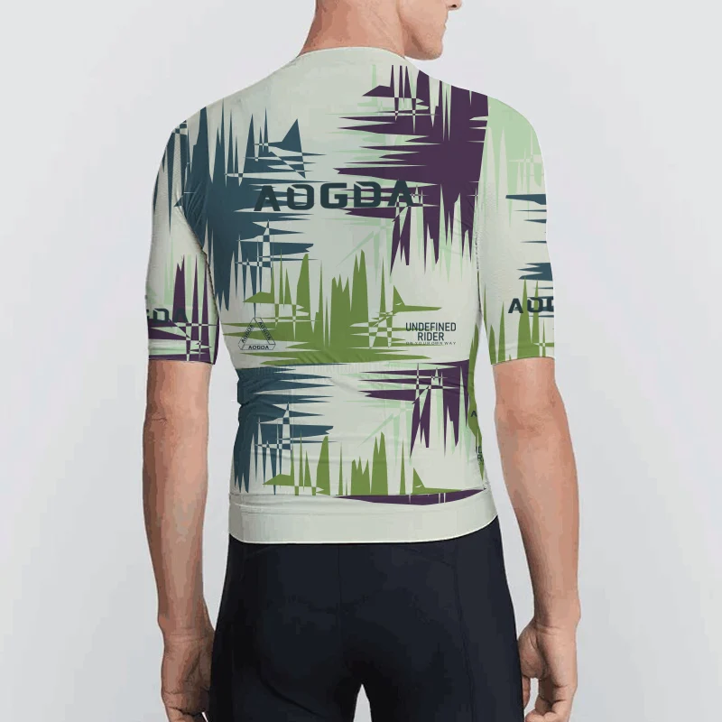 Aogda Pro Aero Cycling Clothing Men Short Milk Silk Sleeve Bike Jersey Breathable and Fast Drying