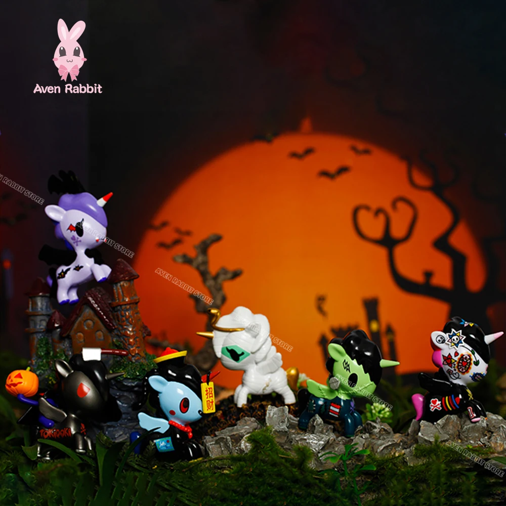 Tokidoki Единорог Хэллоуин технические игрушки загадочная коробка Mistery Caja Misteriosa Caixa
