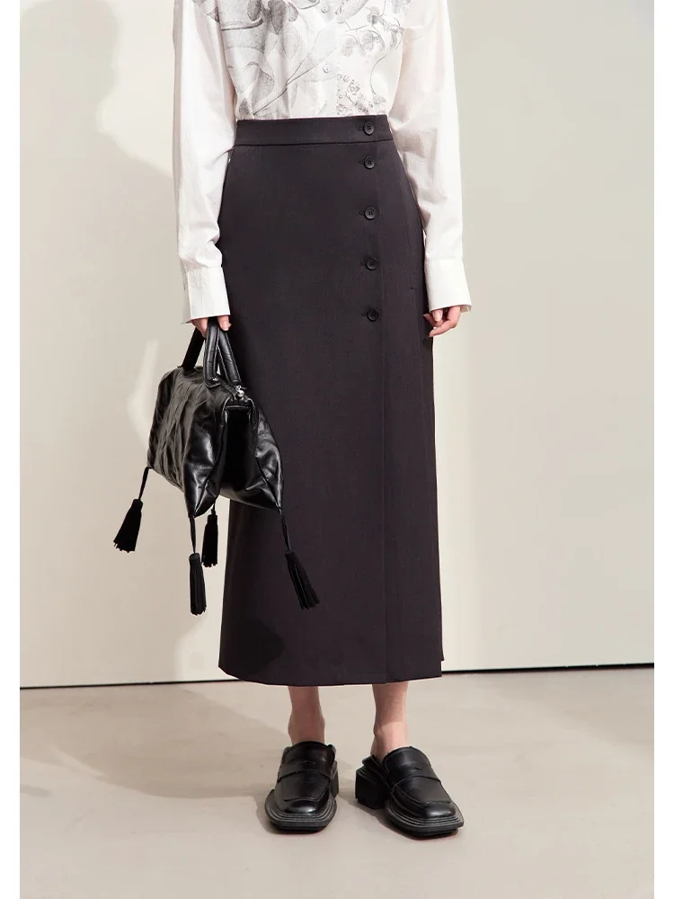 Amii Minimalism 2024 Autumn New Skirts for Women Office Lady