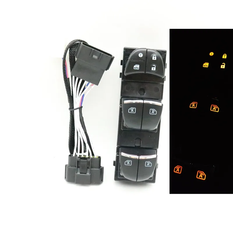 

Car Refitting LHD Master Power Window Control Switch LED Backlight For Nissan Qashqai J11 Sylphy X-Trail Rogue T32 Murano 2014++