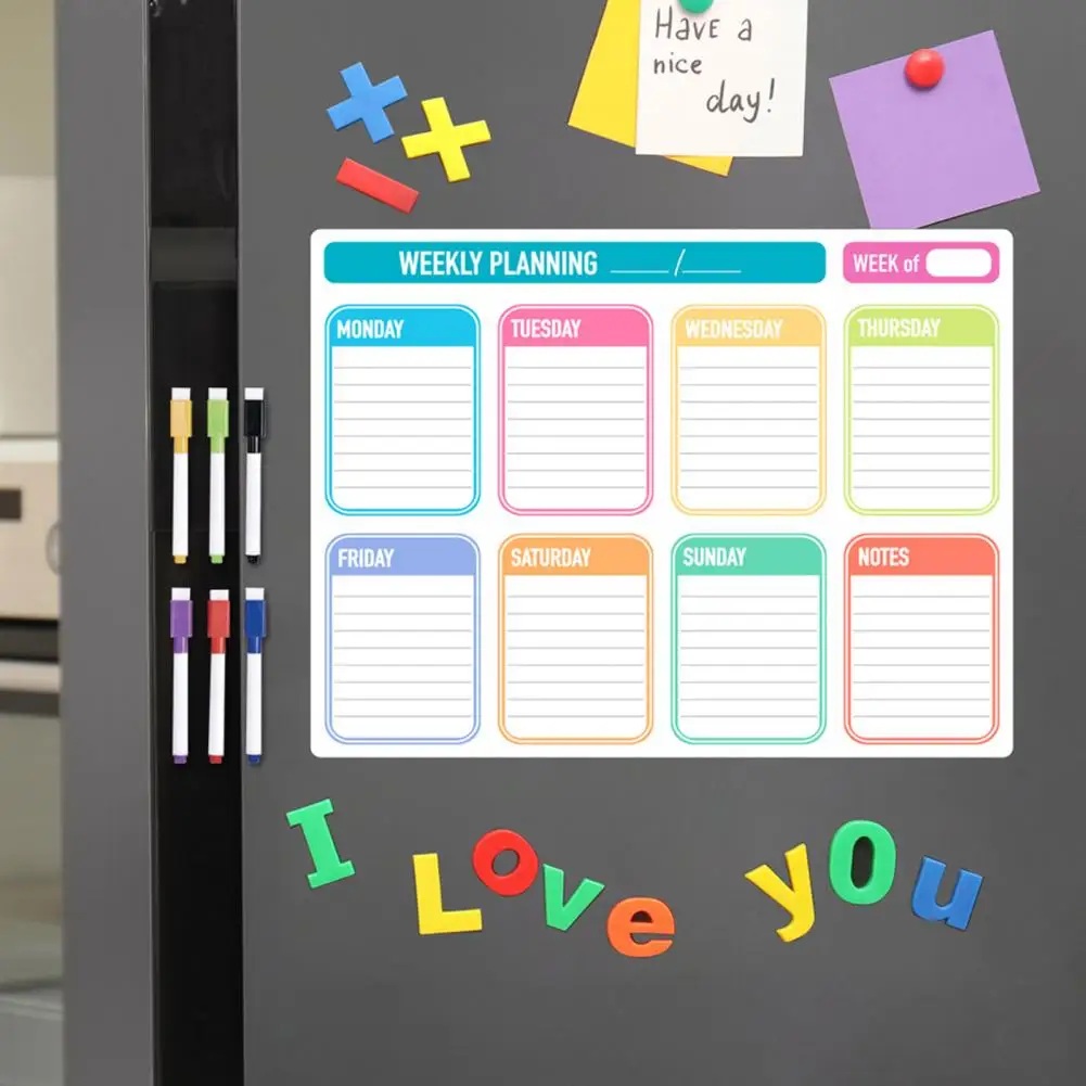 1 Set Use as a weekly planner, grocery list, to-do list, kid schedule or whatever your busy lifestyle is!