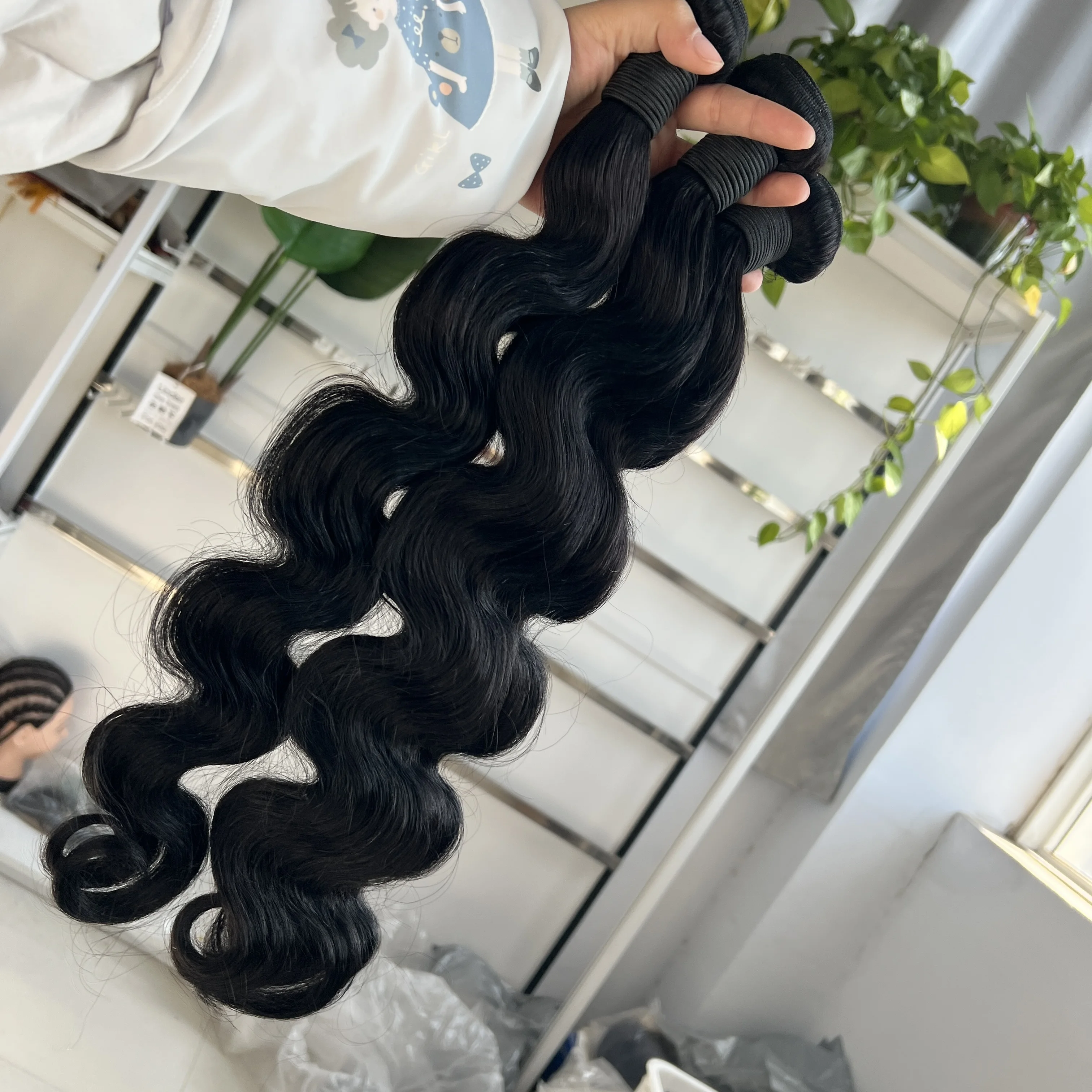 16A Body Wave Human Hair Bundles 100% Brazilian Raw Human Hair 1/3/4 Bundles for Women 16A Thick Bundles human hair For Women 3