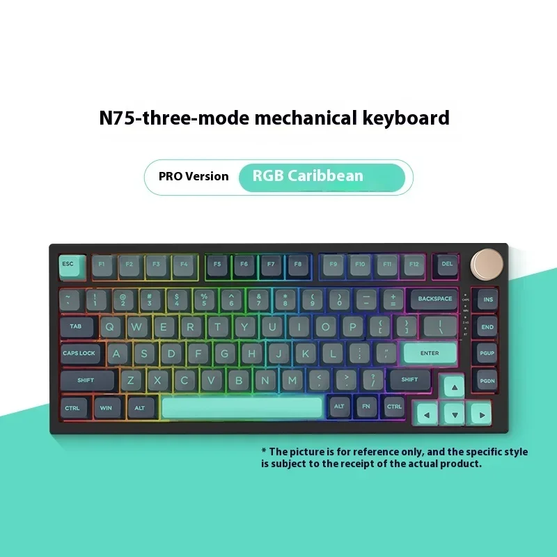 メカニカルキーボードVGN-N75プロ,アルミニウム合金ノブ,トライ