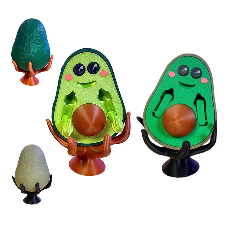 3D Printed Middle Finger Avocado Toys Statue Home Decor Gifts For Your Friends miniature figurines 3d printed toy