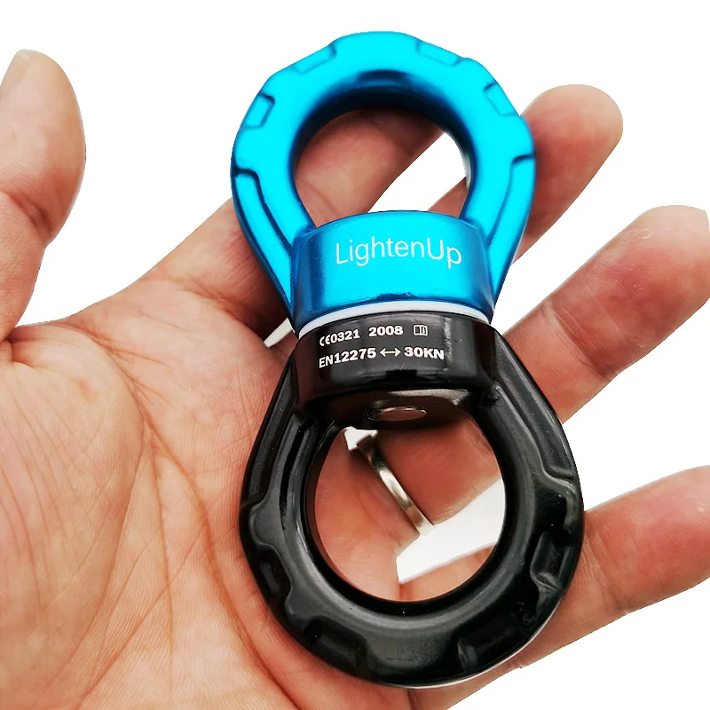 Swing Swivel 30kN Safety Rotational Device 1Pcs Swing Spinner Carabiner Swivel Climbing Rope Swivels 5Model Accessorie Climbing Carabiner Climbing Rope