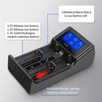 New 2032 2450 Rechargeable Battery Charger Compatible Charge Rechargable AA AAA 1.2V Ni-MH 3.7v Lithium ion Batteries USB Port - Image 3
