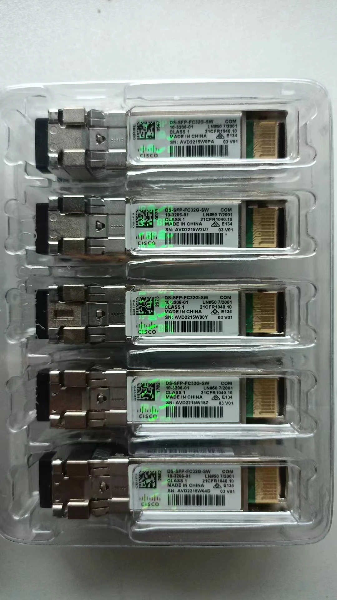 

DS-SFP-FC32G-SW 32G FC SW SFP + LC трансивер для голограммы Cisco Green
