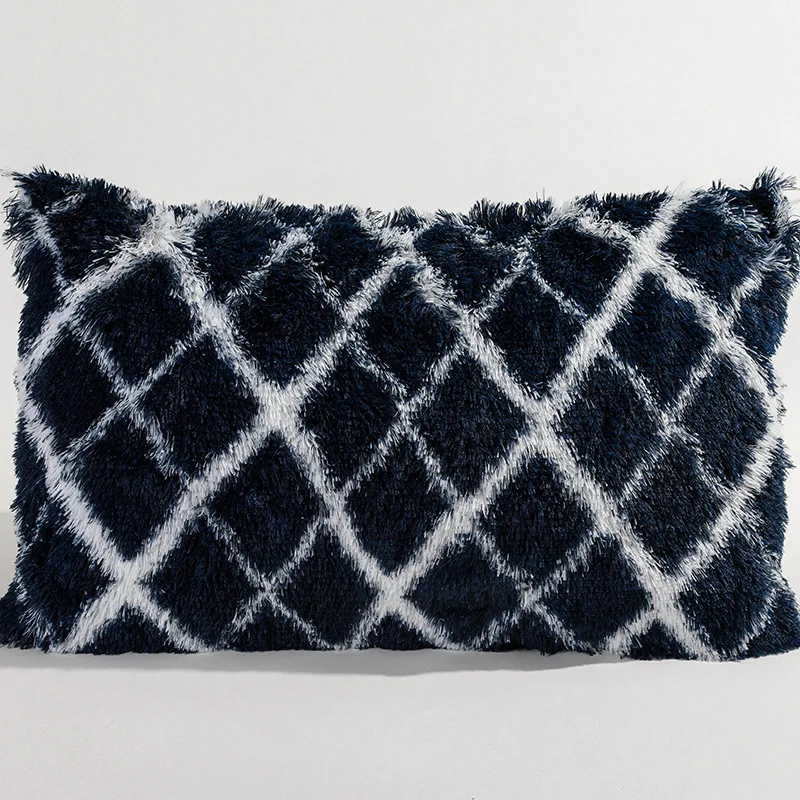 Tie Dye Plush Pillowcase Double Headboard Cushion Crystal Velvet Sofa Pillow