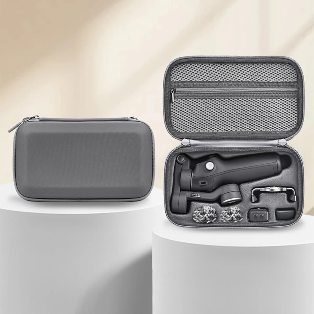 For DJI Osmo Mobile 7/7 Pro Carrying Case Portable Storage Bag Waterproof Travel Case with Mesh Pocket Handheld Gimbal Accessory