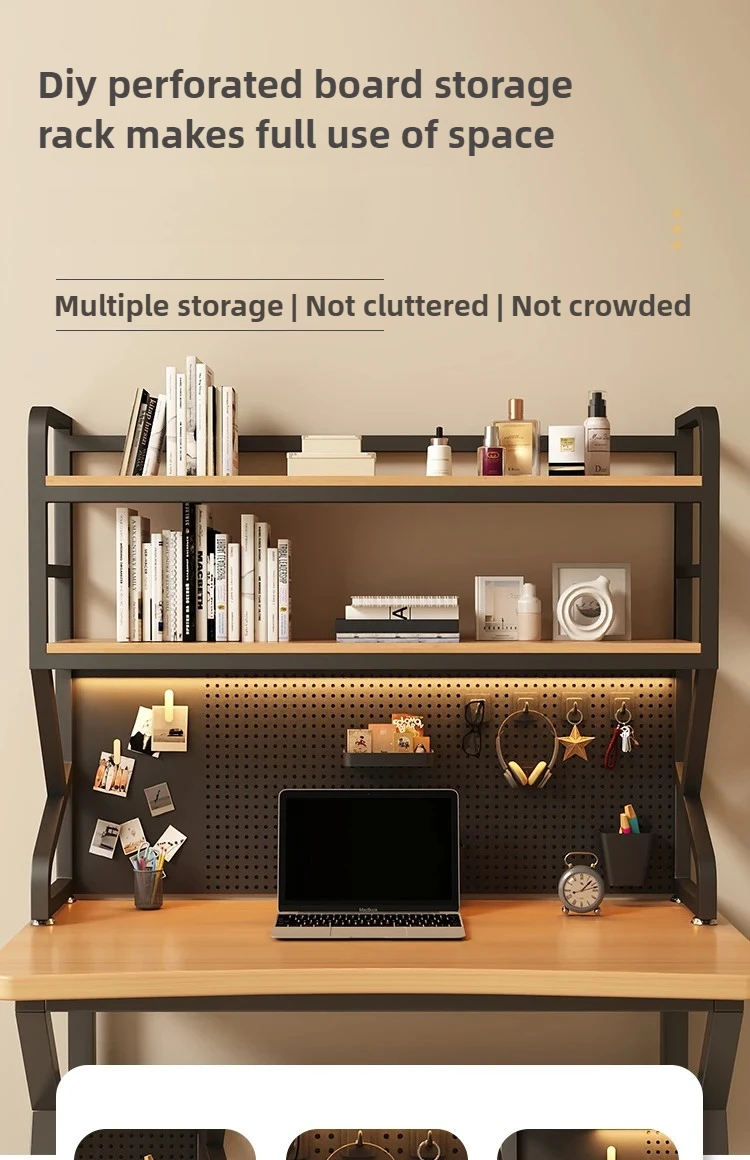 調節可能なデスクブックシェルフ 2段 調節可能なデスクトップ本棚