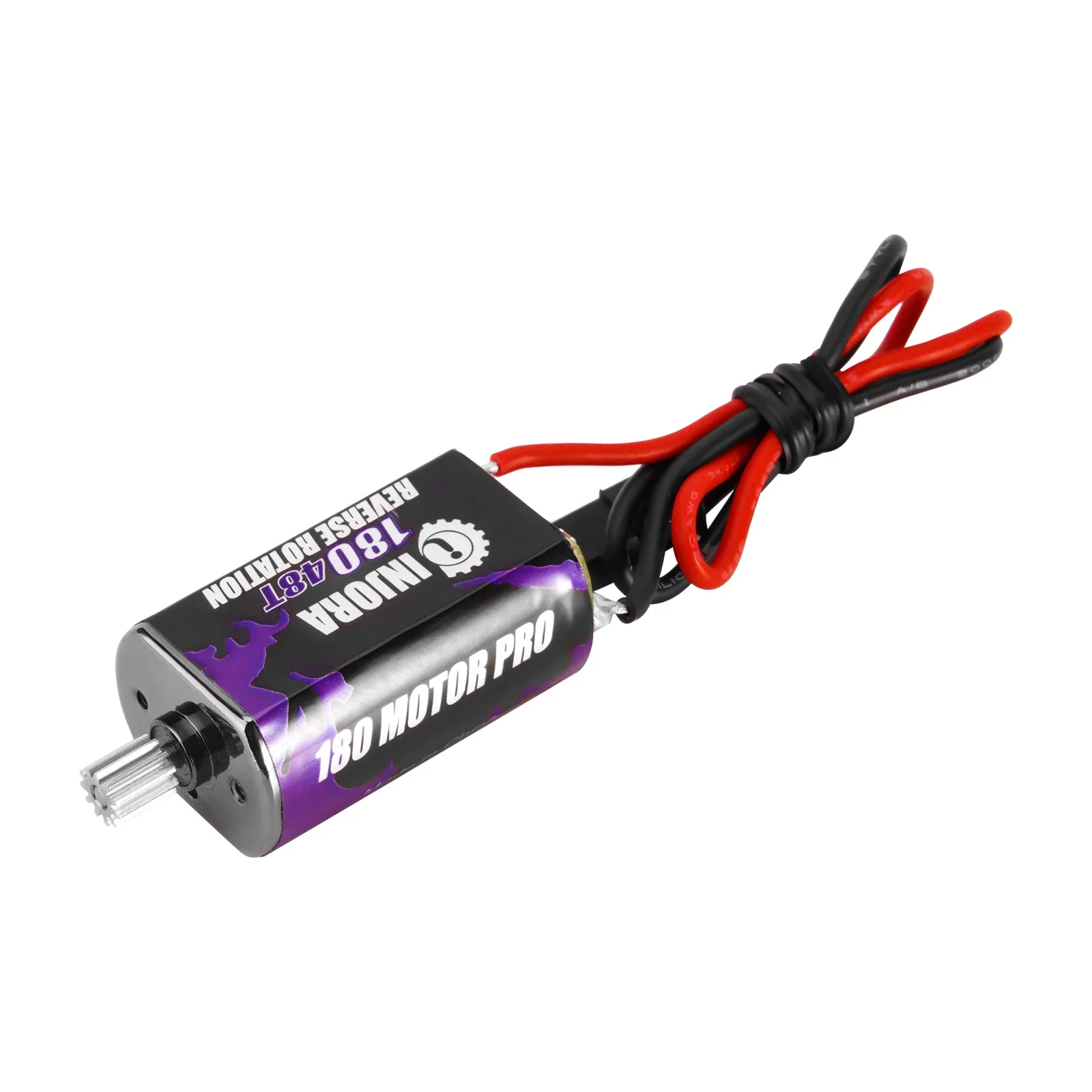 電動ラジコンカー ブラシモーター付き Xinora-ステンレス鋼歯車付きブラシ付きモーター、180ブラシ付き、1/18