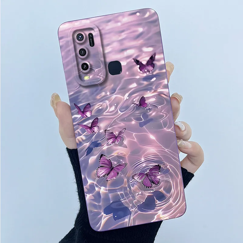 Fashion Simplicity Flower Soft Liquid Silicone Phone Case Cover