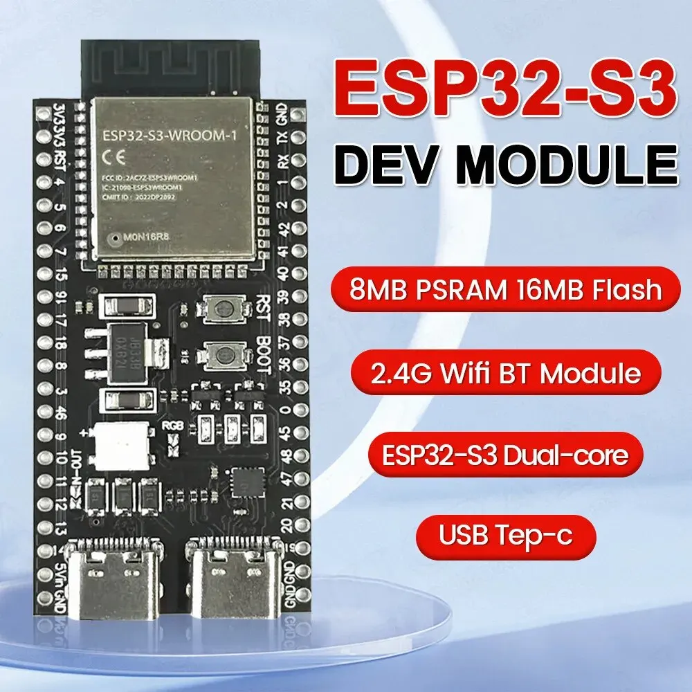 Placa-de-desarrollo-de-ESP32-S3-m-dulo-Wifi-2-4G-para-Arduino-ESP-IDF ...